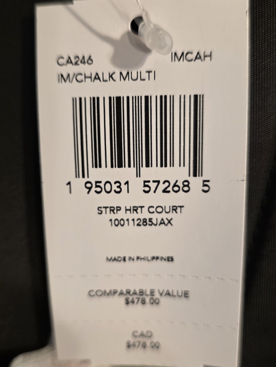 NWT - COACH Pink & White Heart Logo Leather Mini Backpack
